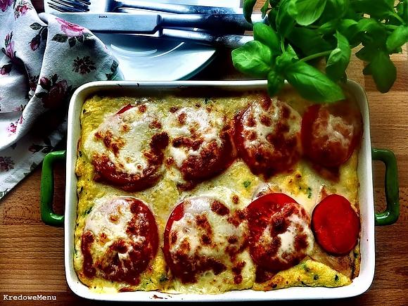 Zapiekanka z kurczakiem na puree kukurydzianym