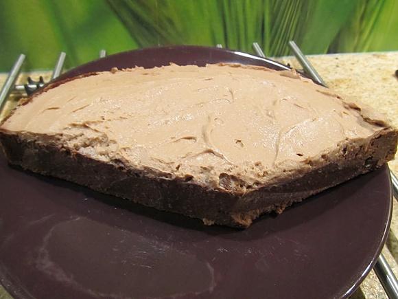 Jaglane brownie z kremem z ricotty