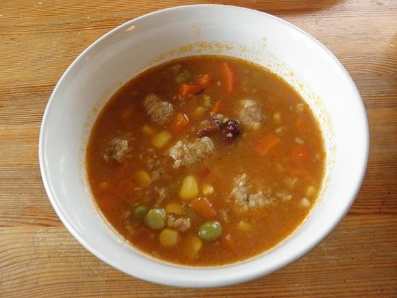 Zupa meksykańska z mięsnymi kuleczkami