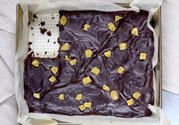 Brownies z imbirem bez mąki