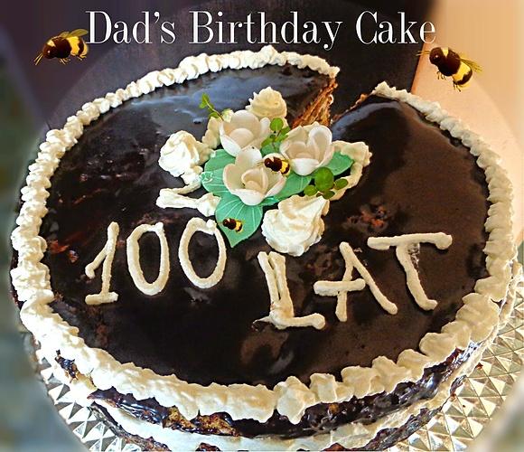 Urodzinowy tort dla taty
