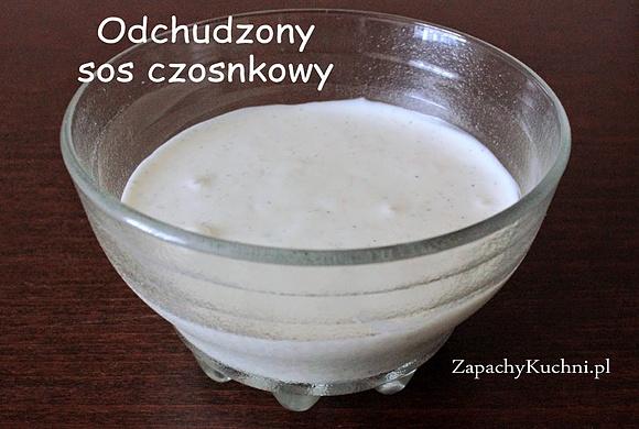 Sos czosnkowy odchudzony