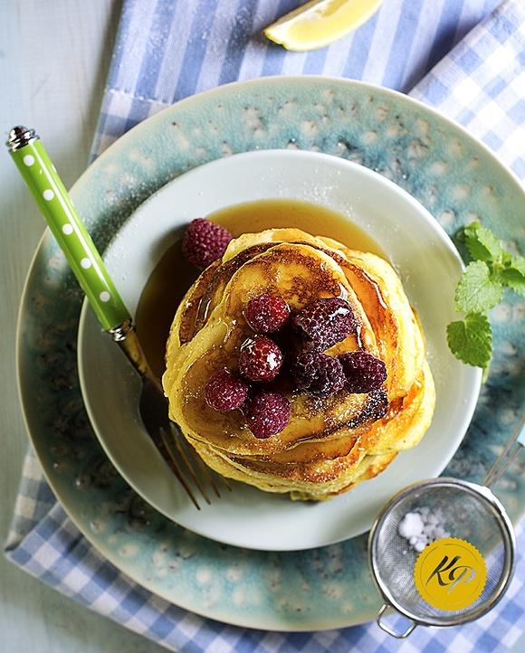 Puszyste pancakesy cytrynowe – doskonałe