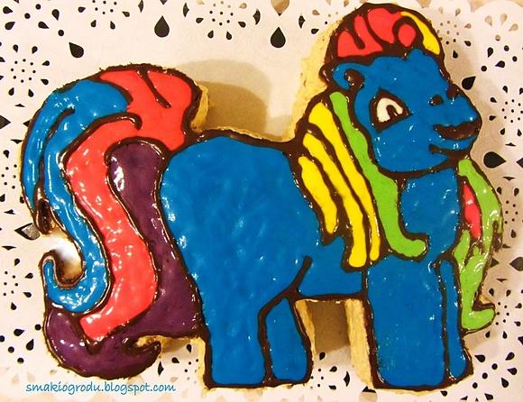 Tort kucyk pony dla dzieci na urodziny kolorowy i wesoły