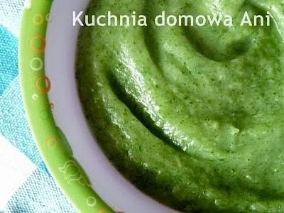 Zupa ziemniaczana ze szpinakiem dla niemowląt