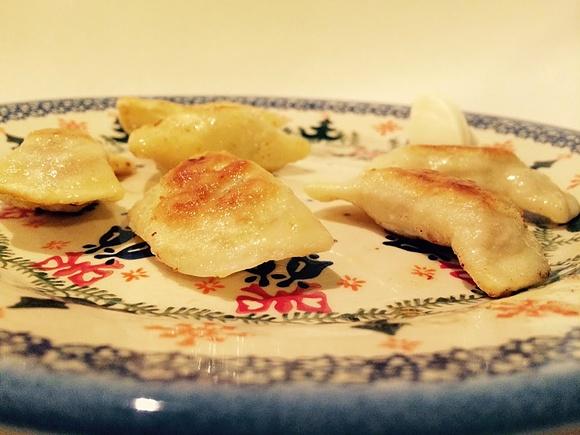 Pierogi z anchois i warzywami