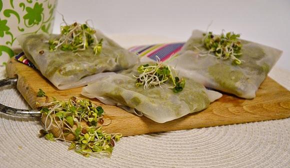 Sajgonki z nadzieniem z soczewicy i brukselki – wegańskie wersje zdrowych spring rolls