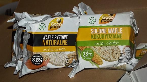 Wafle ryżowe w dwóch smakach