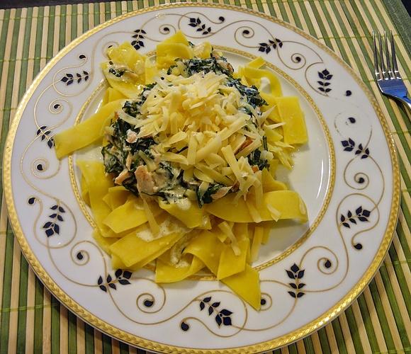 Makaron fettucine z rukolą - szybkie danie w 15 minut