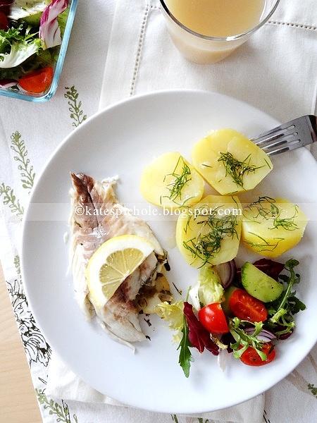 Dorada pieczona w soli