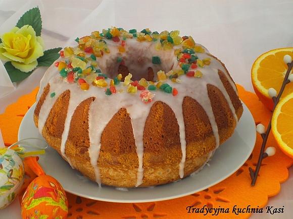 Babka pomarańczowa na wielkanocny stół