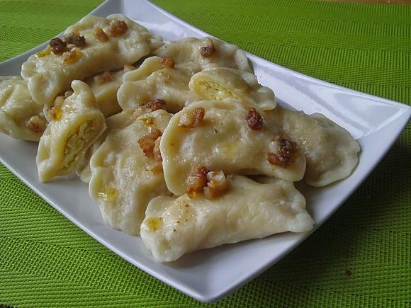 Pierogi ruskie z boczkiem