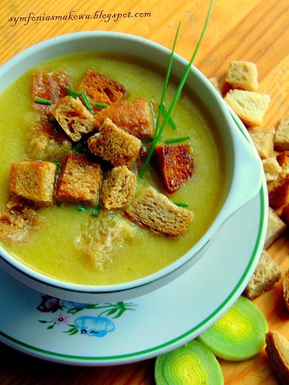 Kremowa zupa porowo-ziemniaczana