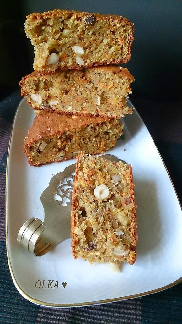Ciasto z topinamburem, marchewką i orzechami na formę 24 cm