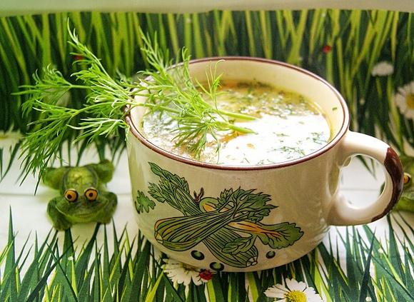 Ogórkowa na kurczaku z wodą od ogórków