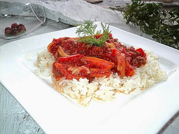Wołowina z warzywami Julienne na ostro