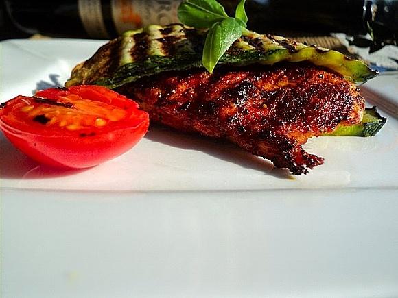 Grillowana pierś z cukinią