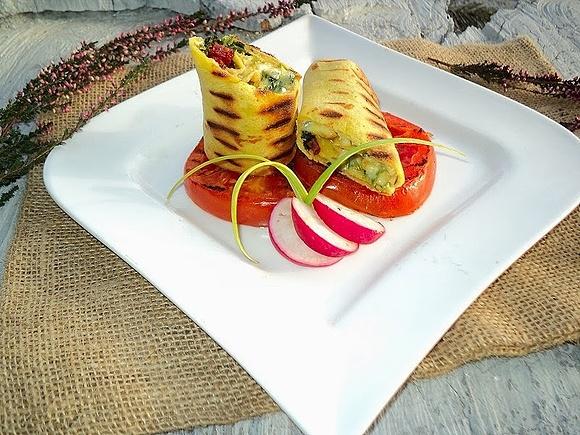 Naleśniki nadziewane grillowane