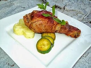 Pałki z kurczaka w koszulce prosciutto