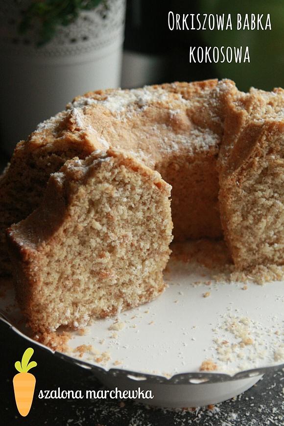 Orkiszowa babka kokosowa
