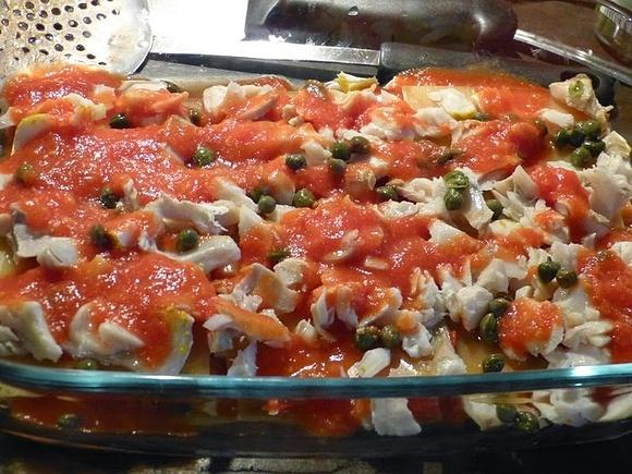 Lasagne z dorszem