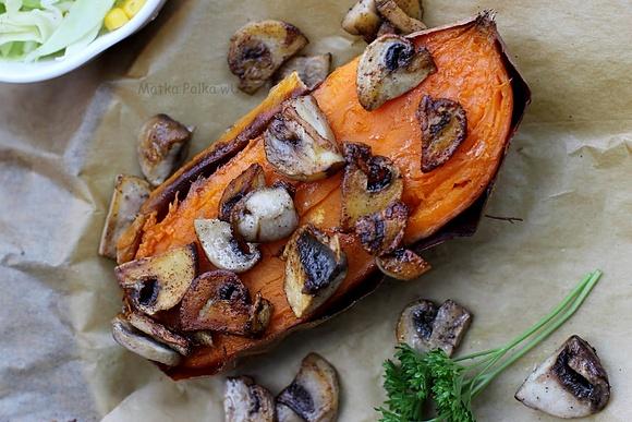 Meatless Monday pieczone bataty bez mięsa
