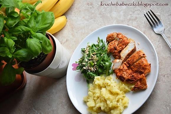 Kurczak z puree ziemniaczano-jabłkowym