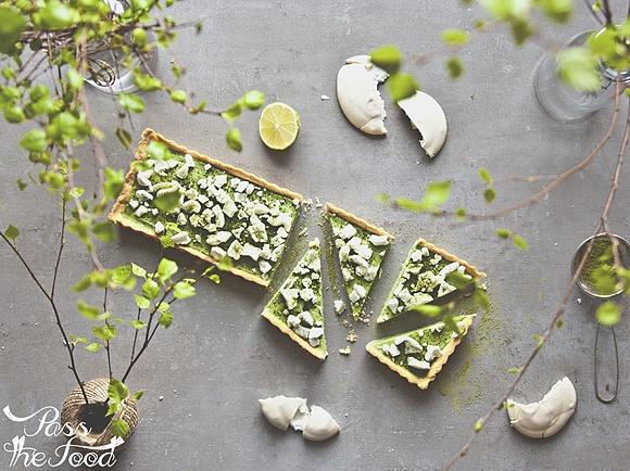 Mazurek z matchą i mascarpone na wiosnę