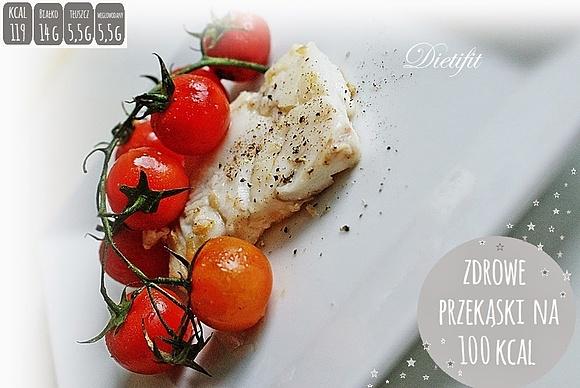 Dorsz w pomidorach - szybka przekąska na 100 kcal