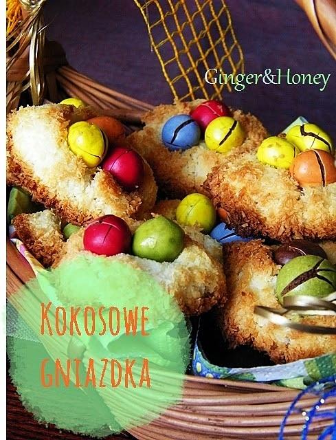 Kokosowe gniazdka Wielkanocne z mlekiem skondensowanym