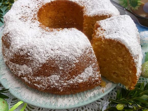 Ucierana babka z twarogiem