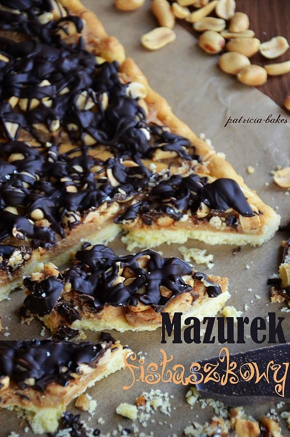 Mazurek fistaszkowy a'la Snickers