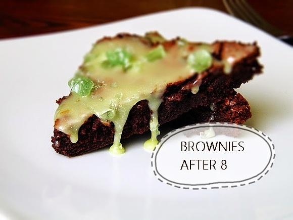 Miętowe brownies After Eight