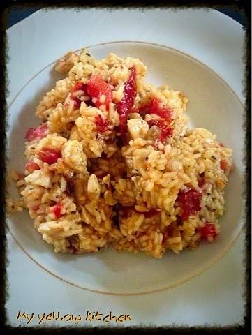 Risotto pomidorowo-czosnkowe