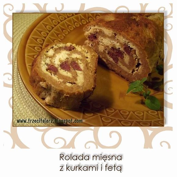 Rolada mięsna z kurek i fetą