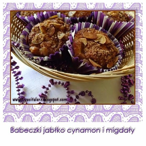 Babeczki jabłko cynamon migdały szybkie i smaczne