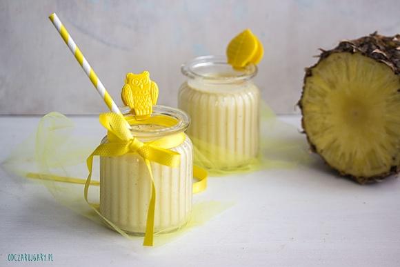 Koktajl bananowo-ananasowy z imbirem