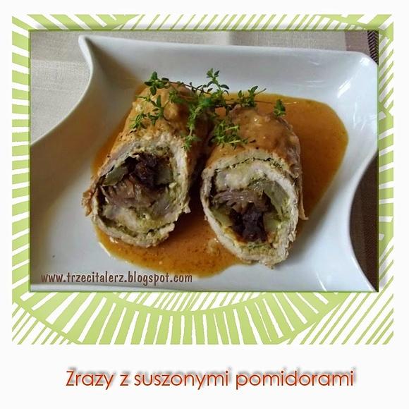Zrazy wieprzowe z suszonymi pomidorami i pesto