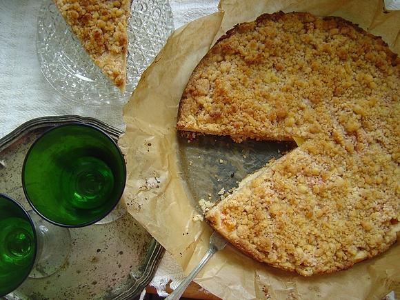 Ciasto kruche z brzoskwiniami