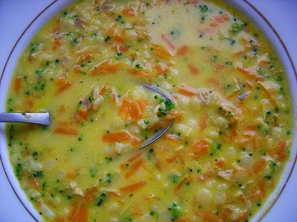 Zupa z pieczonego kurczaka