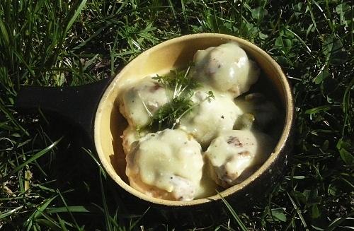 Dietetyczne pulpeciki z kurczaka w sosie kaparowym