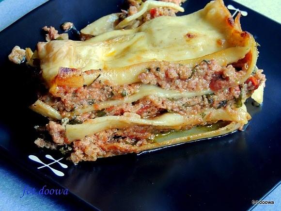 Lazania z quinoa i 4 serami