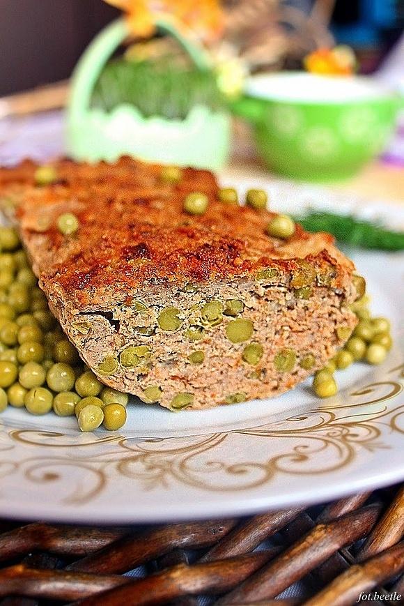 Pieczeń z groszkiem
