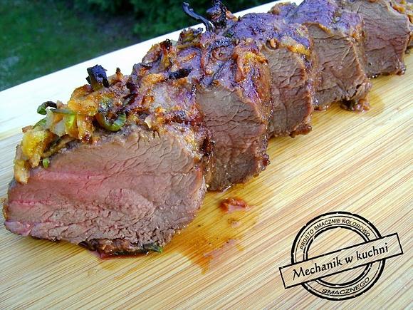 Polędwica z sarny na grillu