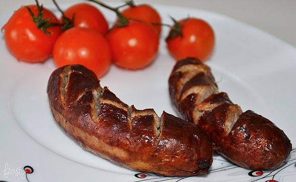 Domowa kiełbasa na grilla bez glutenu mleka i jajek