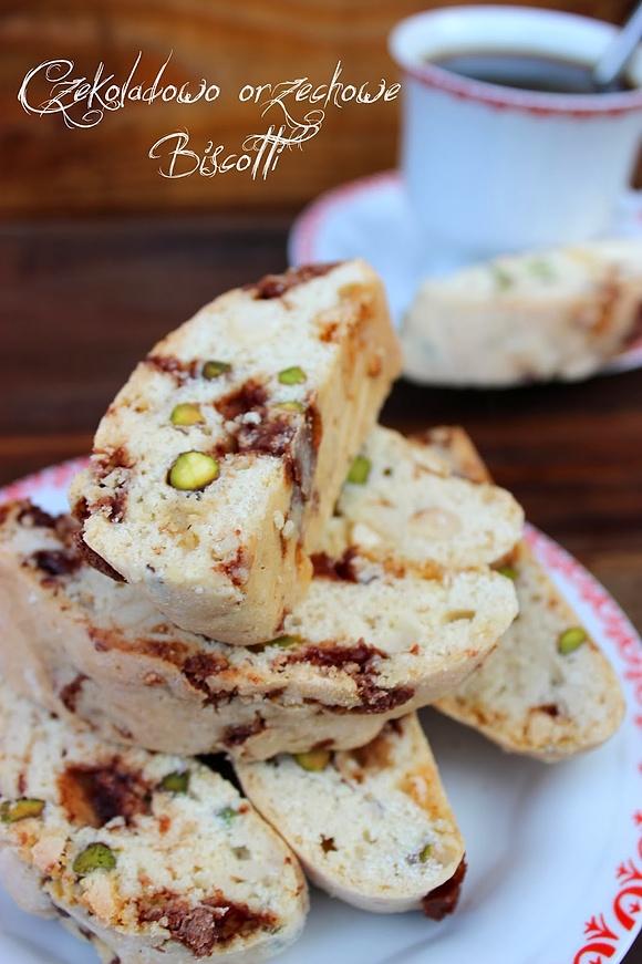 Czekoladowo-orzechowe biscotti