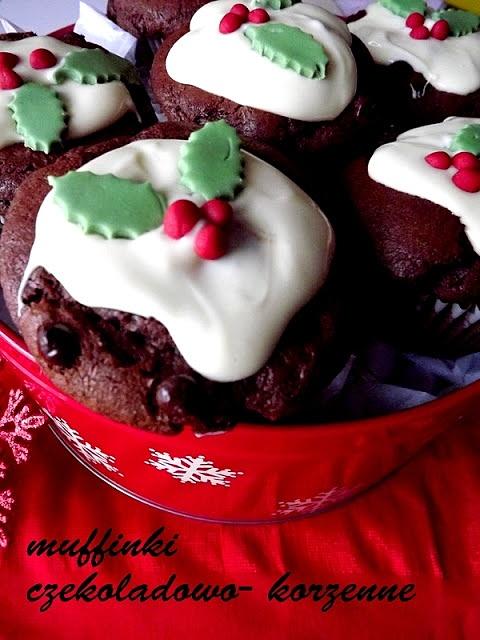 Muffinki czekoladowo-korzenne