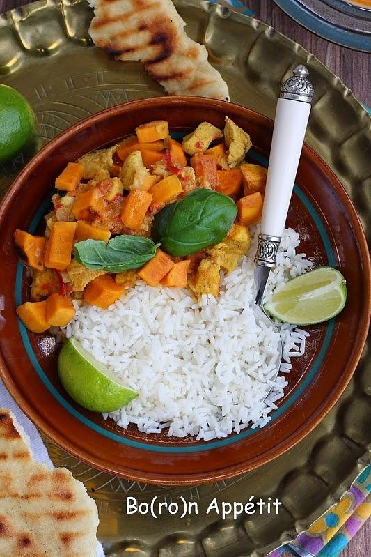 Curry z batatami w mleku kokosowym