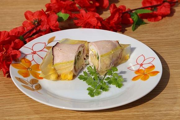 Roladki z szynki w galarecie na przystawkę