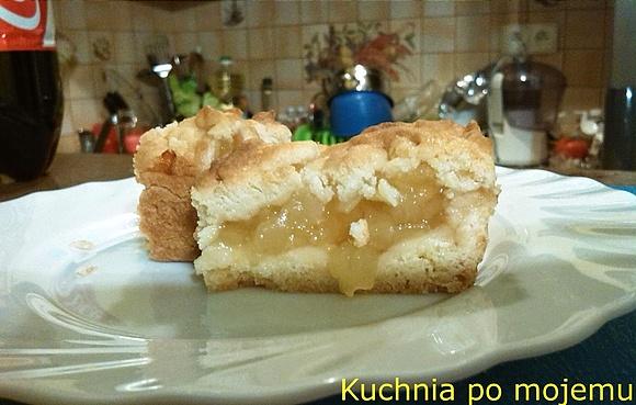 Maślana szarlotka na szybko, kruche ciasto